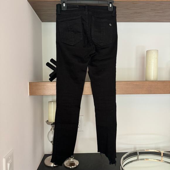 Rag & Bone 10 Inch Capris in Black - Picture 5 of 7
